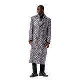 Louis Vuitton x Virgil Abloh Silver Felt Coat